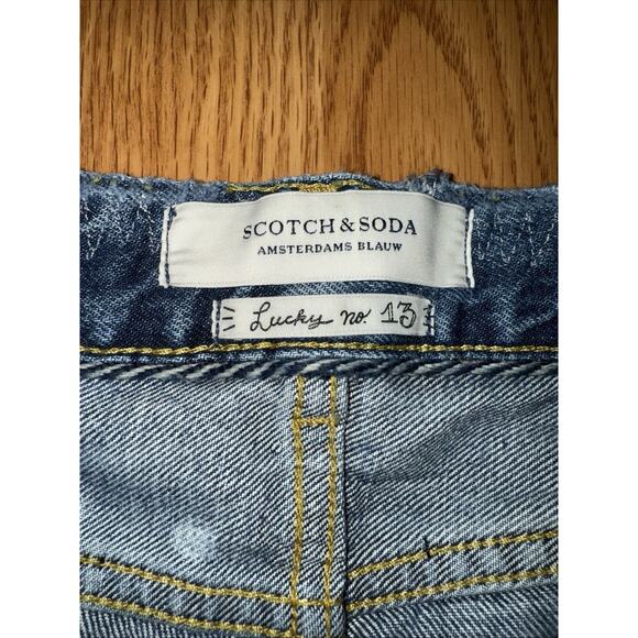 NWT Scotch & Soda Bandit Slim Tapered Boyfriend Jeans Size 26 Boho Hippie Fairy - Picture 5 of 9
